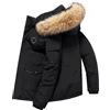 Bestgift White Goose Feather Jacket Giacca da sci in lana imbottita da uomo