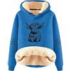 Generic Felpa con Cappuccio Lunga Hoodie Donna Felpe con La Zip Donna Felpa Nera Lunga con Cappuccio Maglioni in Lana Donna Maglioni Donna da Montagna Pile Girocollo Donna Outfit Felpa Lilla Maglione Lana