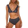 Generico Costume Donna Due Pezzi Push Up Costumi Push Up Nero Mare Ragazza A Fascia Triangolo Bikini Giallo Vita Alta Curvy Sexy Imbottito Bagno Top Xl Con Ferretto Blu Rosso Tutto Spiaggia 2026 Senza Traje