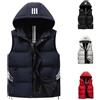 Dinint Gilet Donna Smanicato Invernale Panciotto,Senza Maniche Smanicato Trapuntato con Cappuccio,Piumino Smanicato Ripiegabile Donna,Ultraleggeri Caldo Impermeabile Nero S-5XL