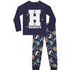 Harry Potter Pigiama Bambina, Pigiami Ragazza Hogwarts, Pigiama Bambino Manica Lunga, Blu 8-9 Anni