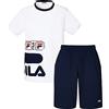 FILA Pigiama da uomo Shorty, - 300 bianco., M