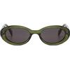 KOMONO Ana Fern Unisex Oval Bio Nylon G850 Sunglasses for Men and Women with UV Protection and Scratch-Resistant Lenses