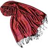 Lorenzo Cana Pashmina - Sciarpa in tessuto jacquard, 100% seta, motivo Paisley, in seta pashmina, multicolore, 70 x 190 cm