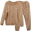 lozssnigzi Pigiama Donna Invernale Pigiami Felpato Ciniglia Pigiama Elegante Due Pezzi Pigiama Tuta Caldo Pigiama-Pile Donna, Casa Set Pigiama Flanella Invernali