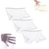 FENXIXIONE 3PCS Uomo Seta di ghiaccio Sexy Boxer corti Traspirante Trasparenza Slip senza cuciture Ultra-sottile Trasparente Biancheria intima vuota per uomo (Bianco,M)