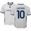 L.C. SPORT Maglia Inter Lautaro Martinez 10 Bianca Replica Ufficiale Autorizzata Bambino (Taglie-Anni 4 6 8 10 12) Adulto (S M L XL XXL) - 6 Anni