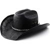 Cocila Cappelli da Cowboy per Uomo Cappelli Donna con Larga Estivi Western Spiaggia Occhiali Festa Bimbi (Dark Blue One Size) Berretto Visiera Cappello Uomo Paglia Cappellino Los Angeles Bianco