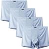 BORATO Intimo da Uomo Taglie Forti Slip da Uomo per Taglie Forti13xl 12xl 11xl 10xl 9XL 4pcs Boxer Slip Boxer Shorts Slip Briefs per Ragazzi Shorts Shorts Shorts Shorts Shorts-4 grigio-10xl (140-160 kg)