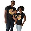 fashwork Tris t-Shirt Magliette con Body Famiglia Coordinate Pizza