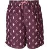 Kes-Vir Costume da bagno da uomo Penguin Board, con slip interno impermeabile integrato, per incontinenza, resistente al cloro UVF 50+ tessuto, Pinguino-rosa, XXL