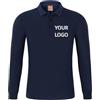 MYKDMCL Maglietta Polo Personalizzata con Logo, Maglietta A Maniche Lunghe da Uomo e da Donna, Maglietta Casual da Squadra