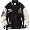 Generic Giacca del college varsity da uomo, giacca da bomber da baseball, fida