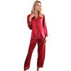 DinaVian Camicia da notte in seta da donna 100% puro gelso seta naturale pigiama Set di seta pigiami da donna con confezione regalo