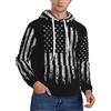 Unkhtt Felpa con cappuccio unisex con stampa mimetica americana calda casual per inverno autunno primavera moda felpa con cappuccio, Nero , 4XL
