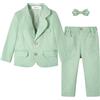 Volunboy Completo da Ragazzo 2 Pezzi Abito da Cerimonia per Bambini Blazer e Pantaloni Eleganti per Matrimonio e Festa