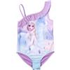 United Labels Costume da bagno Disney La regina del ghiaccio con volant per ragazze - Elsa Frozen Costume da bagno per bambini viola