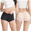 SUIUOI Donna Butt Lifter Push Up Glutei Pantaloncini,Mutandine Modellanti Butt Lifter Po Push Up Mutande Corsetto,Mutande Imbottite Slip Enhancer Figura Formante Pantaloni Imbottitura Rimovibile