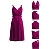 72styles Abito da damigella d'onore da donna Infinity: Abito corto convertibile a involucro midi multiuso per ospiti di matrimonio e cocktail, Prugna, M