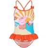 Peppa Pig Costume da bagno per ragazza a righe arancione, arancione, 3-4 Anni