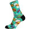 Sox Footwear Sox Comic Crew Socks, turchese, multicolore, 42-47