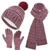 Bequemer Laden Cappello Berretto PON PON Sciarpa Guanti Donna Invernali