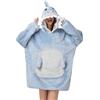Xinlong Coperta Indossabile Animale con Cappuccio e Tasca Grande Panda Felpa Plaid con Maniche Oversize Unisex per Divano TV Casa