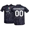 L.C. SPORT Maglia Inter Portiere Personalizzata Nera Replica Ufficiale Autorizzata Bambino (Taglie-Anni 2 6 8 10 12) Adulto (S M L XL XXL) - 6 Anni