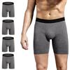 ZLYC Boxer da Uomo in Cotone a Gamba Lunga Confezione da 3/4