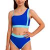 Happy Cherry - Set bikini da bambina, 2 pezzi, costume da bagno estivo per ragazze adolescenti, stile sportivo, tankini con slip superiore, costume da bagno per spiaggia, surf, vacanze - 9-16 anni