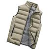 Angel ZYJ Smanicato Antivento, Lavoro Giubbino Smanicato Gilet Imbottito Uomo Elegante Autunnali Invernali Giacche (Cachi,L)