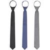 WANYING Cravatta stretta business casual con cerniera (confezione da 3) per uomo