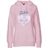 Disney Lilo und Stitch - Felpa con cappuccio, da donna, colore: rosa e blu, taglie dalla S alla L, con cappuccio, per adolescenti