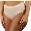 Clessidra Pacco da 3 Mutande Mestruali Donna in Cotone Elasticizzato PT577 (3, Nudo)