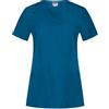B-well Justina - Camicetta medica, da donna, elastica, con 2 tasche, a maniche corte, con scollo a V, antirughe e elastan, Caraibi, XS