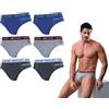 Navigare 6 Slip Uomo, Mutanda Elasticizzata in Cotone, Elastico Esterno Parlato, Misure dalla S alla XXXL, Varie Fantasie (IT, Testo, XXL, Regular, Regular, 1503 Slip)