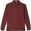 Coveri Maglia a Polo Uomo Manica Lunga Sportiva Caldo Cotone Felpata Jersey Blu (XXXL - Prugna)