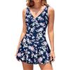 SHEKINI Donna Costume da Bagno con Gonna One Piece Dimagrante Costume Intero con Coppe Soffici Vintage Skirted Swimwear Costume Mare Bikini da Spiaggia