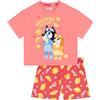 BlueY Pigiama, Pigiami Ragazza Bingo Cotone, Pigiama Bambina Estate, Rosa 18-24 Mesi