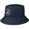 Kangol Cotton Bucket Hat Donna/Uomo - Cappello in Cotone di Tessuto Outdoor con Fodera Inverno Estate/Inverno - S (54-55 cm) Blu