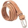 Simaru Cintura Vegana da Donna in Pregiato Sughero - Eleganza e Sostenibilità in Un'unica Fasce ((85cm - M), Beige)