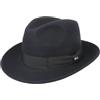 LIPODO Basic Bogart Cappello di Feltro Unisex Fedora 100% Lana Made in Italy Estate/Inverno