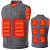 FGUUTYM Gilet Riscaldato Invernale a 8 Zone di Riscaldamento Doppio Controllo a Chiave USB Gilet Riscaldato Elettrico in Pile Caldo Gilet Riscaldato per Sci all'aperto Giacca Riscaldante da Uomo