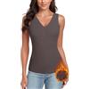 WOWENY Canottiera Termica da Donna con Pizzo, Senza Maniche, Invernale, con Scollo a V, in Pile