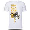 AZgraphishop T-Shirt con Grafica AZ Graphishop Compatibile con Royal Enfield Himalayan 450 Hanle Black TS-FM-175