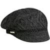 Seeberger Berretto Newsboy a Maglia Annelie Piatto Taglia Unica - Antracite