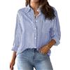 NONSAR 9359 Camicia da Donna con Scollo a V Donna