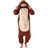 Simzoo Pigiama Intero Animali Unisex Kigurumi Adulto Carnevale Onesie Cosplay Halloween Costume per Donna Uomo Sleepwear