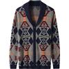 ZHILI Cardigan Sciarpa da Uomo Collare Bag Wired Solid Color Buttons Autunno e Inverno Mens Abbigliamento_Multicoloured_XXX-Large