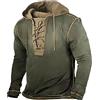 Generisch Felpa da uomo gotico, vintage, con cappuccio, a maniche lunghe, casual, per il tempo libero, con cappuccio, stile medievale, in lino, tinta unita, con cappuccio, AD, L